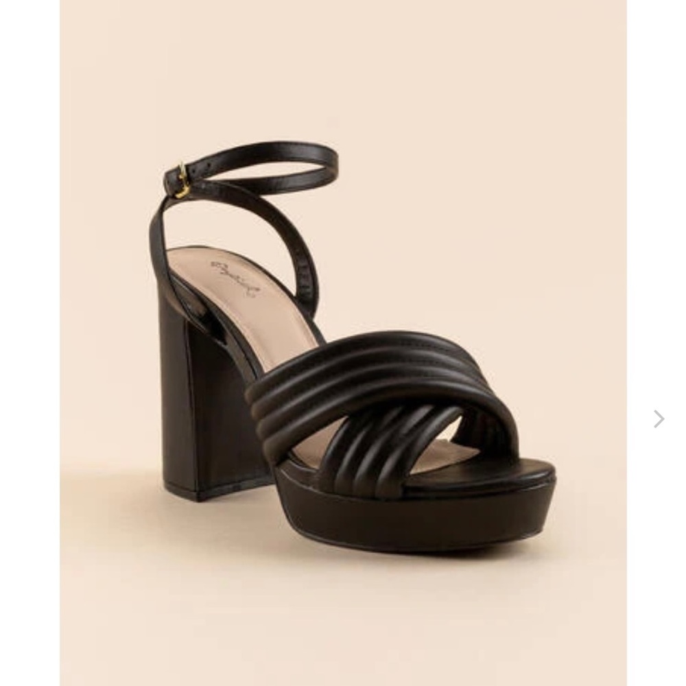 Black platform heels